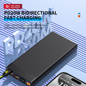 ZUZG Precio al por Mayor OEM 10000mAh PD20W+QC22.5 Banco de Energía de Carga Rápida Bidireccional con Pantalla Digital Inteligente - Product Image 6