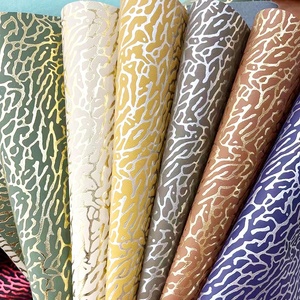 1.3MM <strong>Metallic</strong> Textured Elephant Animal Print Leather Embossed PU Faux Synthetic Leather <strong>For</strong> DIY Handbags Shoes