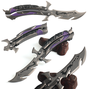 Couteau à gâchette en alliage de zinc Valorant Plunder <span class=keywords><strong>Impression</strong></span> 3.0 de 22 cm, jouet de collection en métal de qualité supérieure, ornements - Product Image 1