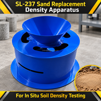 Appareil de mesure de la densité du sable SL 237, entonnoir de test sur site et kit d'anneaux pare-vent pour la compactation des terrasses