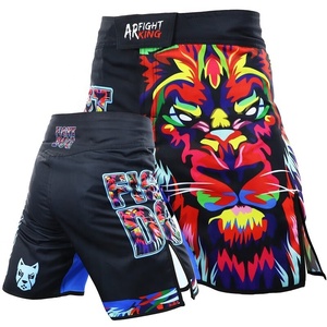 กางเกงชกมวย MMA ลายสิงโตหลากสี สวมใส่สบาย ระบายอากาศได้ดี สำหรับทุกเพศ สามารถปรับแต่งได้ เหมาะสำหรับการฝึกซ้อมมวยไทยและซานด้า - Product Image 4