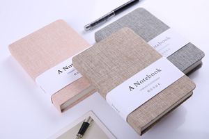 Gran oferta, cuaderno de tela A6B6, hilo personalizado, diario de costura, cuaderno, rejilla, línea en blanco, bolsillo interior, planificador de horarios, cuadernos - Product Image 5