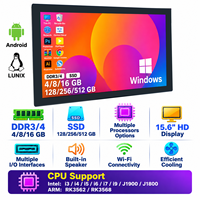 Komputer Panel Industri OEM Manufacturer HMI PoE, Panel PC Industri dengan Layar Sentuh Kapasitif 10 Titik, Windows 10/11, Prosesor I3/I5/I7