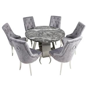 Sillas de Comedor Tapizadas en Terciopelo <span class=keywords><strong>Blanco</strong></span>, Modernas y Lujosas, con Patas Doradas, Silla de Comedor de Lujo con Tirador de Estilo Real - Product Image 6