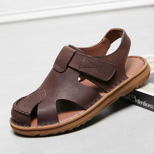 Sandales fermées en cuir véritable faites à la main pour hommes – Collection été 2026 – Confortables et durables – Vente en gros directe usine - Product Image 2