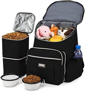 Sac à dos de voyage pour animaux de compagnie, échantillon gratuit, adapté pour le transport de nourriture pour chiens, sac de voyage multifonctionnel avec poche, adapté pour les chiens et les chats - Product Image 1