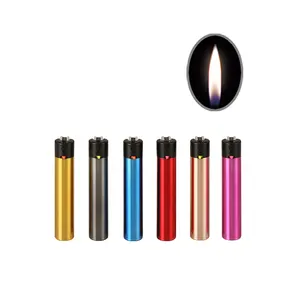 Lighter For ISO Plastic Cigar Feuerzeug Guarantee Flint Lighter Refillable Gas Torch Candle Honest Art Lighter Supplier