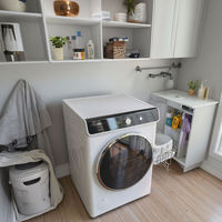 Sèche-linge compact blanc à ventilation 7 kg, grande capacité de lavage, transparent, faible consommation d'énergie, sécheuse à vêtements à ventilation
