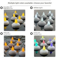 Bougies LED flottantes en plastique étanches à piles, colorées, pour piscine et éclairage nocturne sous-marin – Approvisionnement direct usine
