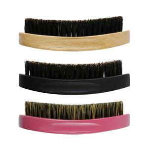 Vente en gros Blaireau <span class=keywords><strong>de</strong></span> rasage en bois naturel Marque privée Poils fermes en nylon <span class=keywords><strong>de</strong></span> <span class=keywords><strong>sanglier</strong></span> noir pour le soin <span class=keywords><strong>de</strong></span> la barbe - Product Image 2