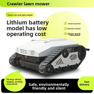 Cortacésped a Control Remoto para Huertos y Campos Inclinados, Robot de Corte Inteligente con Batería de Litio Pequeña, Desbrozadora de Orugas C--17 para Huertos - Product Image 5