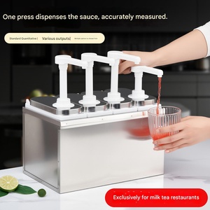 Distributeur de sauce à pompe moderne en acier inoxydable BEILAIFEI, modèle 1, <span class=keywords><strong>pour</strong></span> les cafés et les salons de thé - Product Image 1