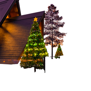 Thương mại kỳ nghỉ chiếu sáng Hệ thống điều khiển thông minh mật độ cao dẫn bố trí cho nhà ngoài trời Cây giáng sinh IP44 nhựa - Product Image 4