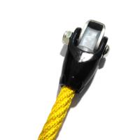 Équipement d'amusement extérieur Ensemble complet Raccord d'extrémité de corde en aluminium en forme de U Connecteur de filets d'escalade Tubes soudables RS-C18 RealStar