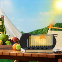Lampe torche solaire portable USB pour haut-parleur, radio FM, rechargeable, IP44, lanterne de camping extérieure, lampe LED d'urgence portative