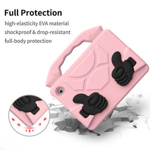 Para Amazon <span class=keywords><strong>Kindle</strong></span> Fire HD 7 2022 Kids Eva Foam Tablet Bumper Cover Funda de bebé a prueba de golpes con mango Kickstand - Product Image 4