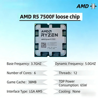 Procesador de Escritorio Ryzen 5 7500F de 6 Núcleos y 12 Subprocesos a 5.0GHz AM5, Arquitectura Zen 4 para PC Gaming, Disponible