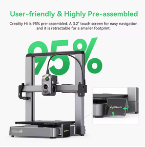 Impresora 3D Creality Hi con Nivelación Automática de Cama, Extrusor Totalmente Metálico con Aceleración de 500 mm/s y 12000 mm/s, Impresión Rápida, Creality Hi - Product Image 6