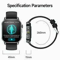 Nouvelle montre intelligente de sport étanche IP68 avec lumière flash, ET571, élégante, 2,0 pouces, 450 mAh, ECG PPG