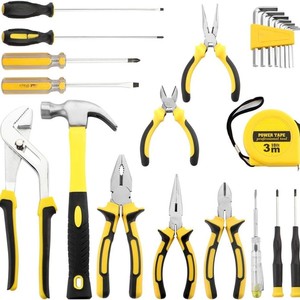 Household 24-Piece Tool Set Stainless Steel Combination Kit For Home Repair With Storage Bag - Product Image 2