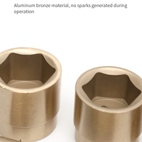 Jeu de douilles antidéflagrantes 32 pièces, outils à main anti-étincelles, clé en aluminium bronze, kit d'outils complet anti-étincelles