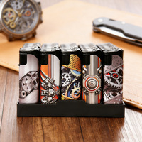 Briquet torche moderne en plastique 3D coupe-vent - Allumage piézoélectrique avec présentoir de vente au détail haute performance pour l'approvisionnement en gros au Canada