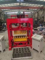 Machine mobile de fabrication de briques à pression manuelle pour blocs de ciment et béton creux ou pleins 4-40, pour 5 blocs, avec moteur, en promotion pour le Nigeria