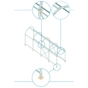 Toldo de garaje al aire libre, tienda de almacenamiento para aparcamiento de coche, refugio hecho en Italia, precio de fábrica al por mayor - Product Image 6