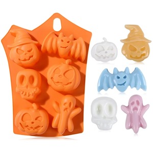 Molde de Silicona 3D para Fondant de Halloween, Diseño Espeluznante y Adorable, para Decoración de Pasteles, Barras de Chocolate y Manualidades - Product Image 4