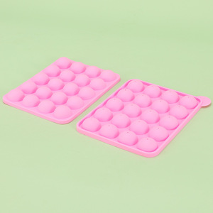 Moule à gâteau en silicone rose à 20 trous, pour la fabrication de sucettes, résistant au four - Product Image 1