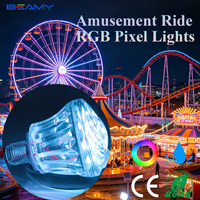 Luces LED RGB de 24V, Luces Puntuales para Pistas de Carreras, Luces LED de Píxeles para Carnavales, Luces LED Coloridas para Atracciones, Iluminación Decorativa