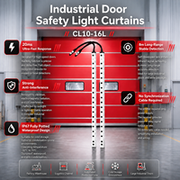 Capteur anti-écrasement pour porte industrielle CL10-16L, rideau lumineux de sécurité pour porte rapide
