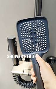 <span class=keywords><strong>Mitigeur</strong></span> de douche thermostatique multifonction de luxe en laiton pour baignoire apparente avec fonction pluie - Product Image 3