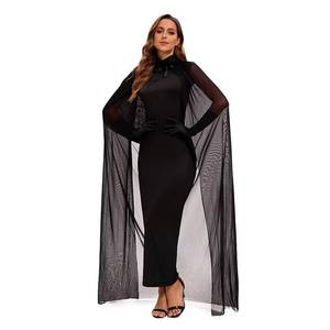 Disfraz de Bruja Vampiro para Halloween, Vestido de Maga Fantasma con Capa de Malla, Traje para Actuación Escénica y Mascarada - Product Image 4