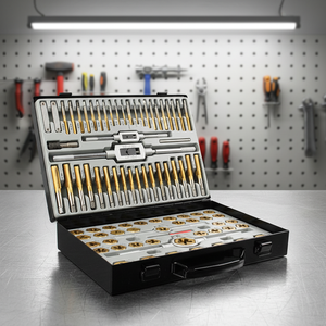 86PCS Metric <strong>Tap</strong> <strong>and</strong> <strong>Die</strong> Tool <strong>Set</strong> for Thread Cutting with HSS <strong>Taps</strong> <strong>and</strong> <strong>Dies</strong> for Precision Threading - Product Image 3