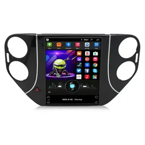 Autoradio multimédia Android à écran Vertical de 9.7 pouces pour VW Tiguan 2007-2011 Carplay 4G WIFI Navigation GPS lecteur Audio DVD vidéo