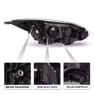 Accessori Auto all'Ingrosso, Fari Anteriori Sinistro e Destro Alogeni per Ford Focus 2012 2013 <span class=keywords><strong>2014</strong></span> - Product Image 3