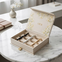 Boîte cadeau magnétique de luxe, emballage rigide avec logo, boîte en papier personnalisée avec fermeture magnétique, vente en gros