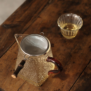 New purple bamboo handle stainless steel <b>tea</b> strainer, <b>tea</b> filter, <b>tea</b> utensil, <b>tea</b> <b>set</b> accessories for the Six Gentlemen of - Product Image 2