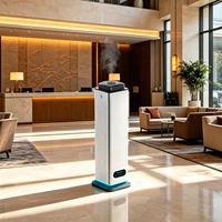 Diffuseur de parfum intelligent sans eau pour grandes surfaces, avec application mobile et télécommande, idéal pour les hôtels et les espaces commerciaux.