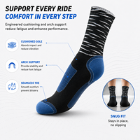 Chaussettes de cyclisme en silicone tricolores Team Edition Aero Socks