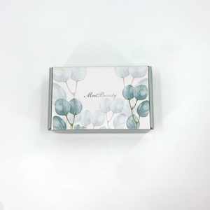Boîte d'expédition en carton ondulé bleu poussière personnalisée, impression recto-verso, emballage produit, vente chaude - Product Image 4