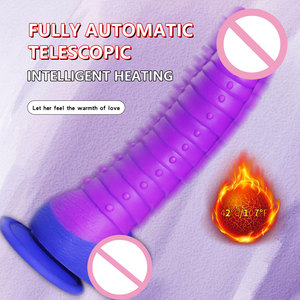 Vibromasseur réaliste en silicone souple télécommandé pour stimulation du point G et anale, Godemiché chauffant et vibrant pour femmes et couples, Jouet sexuel féminin - Product Image 2