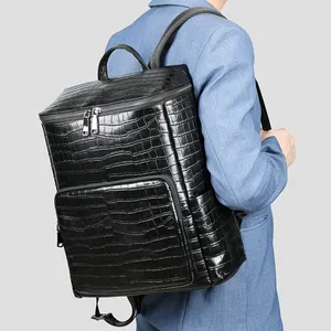 MARRANT hommes en cuir voyage école sac à dos étanche voyage d'affaires en cuir sac à dos pour ordinateur portable en cuir véritable sac à dos