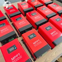 Contrôleur de charge solaire MPPT rouge à prix d'usine 30A 60A 100A réglable 12V/24V/48V, entrée PV 18-150VDC pour camping-car, système solaire domestique