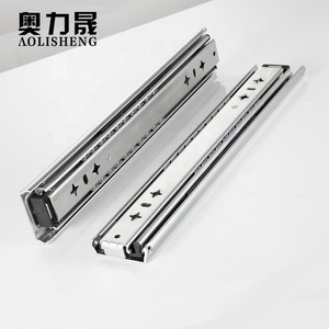 53mm largeur Télescopique de matériel de meubles Lourds Coulissant à roulement à billes pleine extension Ferroviaire 120kgs chargement tiroir Glissière - Product Image 1