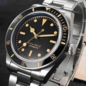 Rétro Sous-Plongeur Montre Automatique Saphir Lumineux AR Revêtement Bidirectionnel Lunette En Céramique Étanche Hommes Montre-Bracelet - Product Image 2