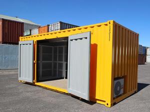 8ft 10ft 20ft workspace container Kệ vận chuyển hội thảo lưu trữ container nhà với ánh sáng và kệ - Product Image 2