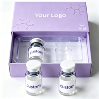 Cajas de Lujo con Etiqueta y Tirador para Viales de 2ml y 3ml, Embalaje para Suplementos de Péptidos, Cajas de Papel con Inserto para Viales de Péptidos
