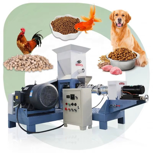 Linea Completa da 500kg/h per la <span class=keywords><strong>Produzione</strong></span> di Mangimi Galleggianti per Pesci, Crocchette Umide per Cani e Animali Domestici, Macchina Estrusore in Nigeria - Product Image 1